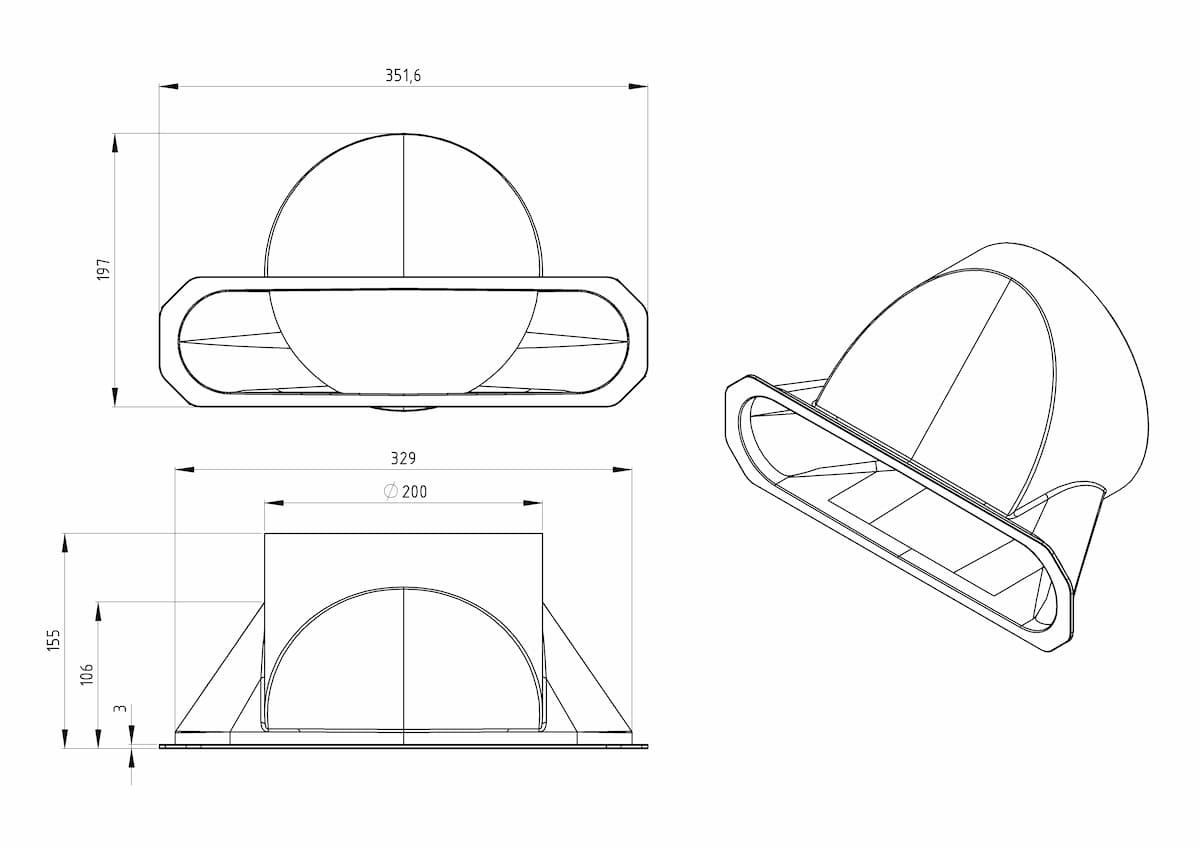 Oldalsó modul 200-as átmenet
