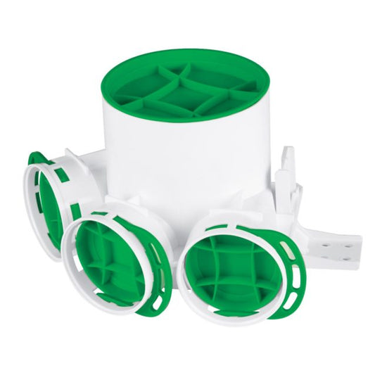 Légszelep fogadó 3x75 gumitömítéssel